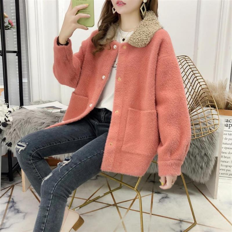 2020 Women Spring Autumn Fashion Imitation Mink Cashmere Cardigan Coat Female Long Sleeve Casual Knitted Sweaters Overcoats G01, Blue
2020 Women Spring Autumn Fashion Imitation Mink Cashmere Cardigan Coat Female Long Sleeve Casual Knitted Sweaters Overcoats G01, Blue