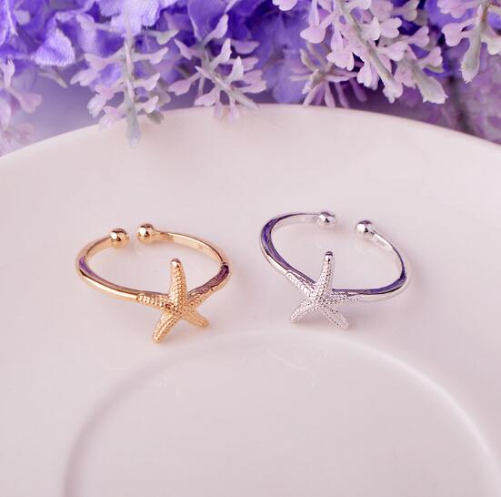 Simple Starfish Open Ring for Women Girls Gold Silver Trendy Engagement Rings Copper Female Wedding Jewelry Summer Beach Style
Simple Starfish Open Ring for Women Girls Gold Silver Trendy Engagement Rings Copper Female Wedding Jewelry Summer Beach Style