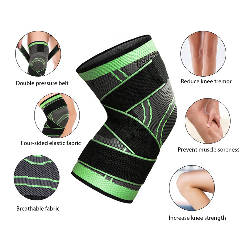 Sports Knee Pads Professional Pressure Stabilized Knee Protector kneecap supporter Knee Pad For Basketball Tennis Cycling Running