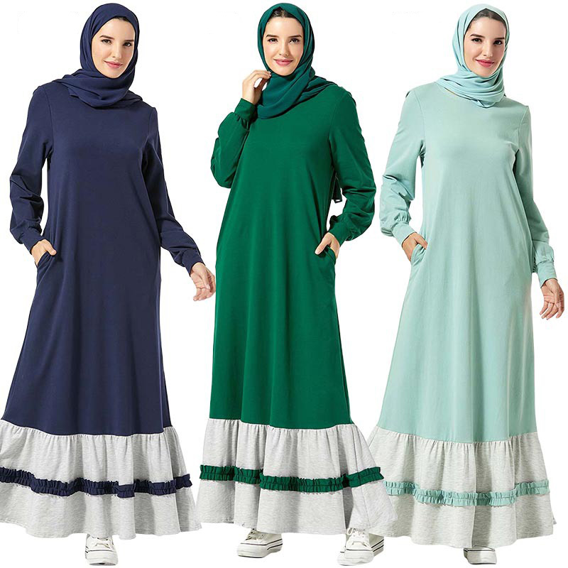 Big Swing A-line Hijab Dress Women Muslim Splice Long Sleeve Abaya UAE Dubai Turkey Caftan Party Maxi Islamic Clothing Vestidos
Big Swing A-line Hijab Dress Women Muslim Splice Long Sleeve Abaya UAE Dubai Turkey Caftan Party Maxi Islamic Clothing Vestidos