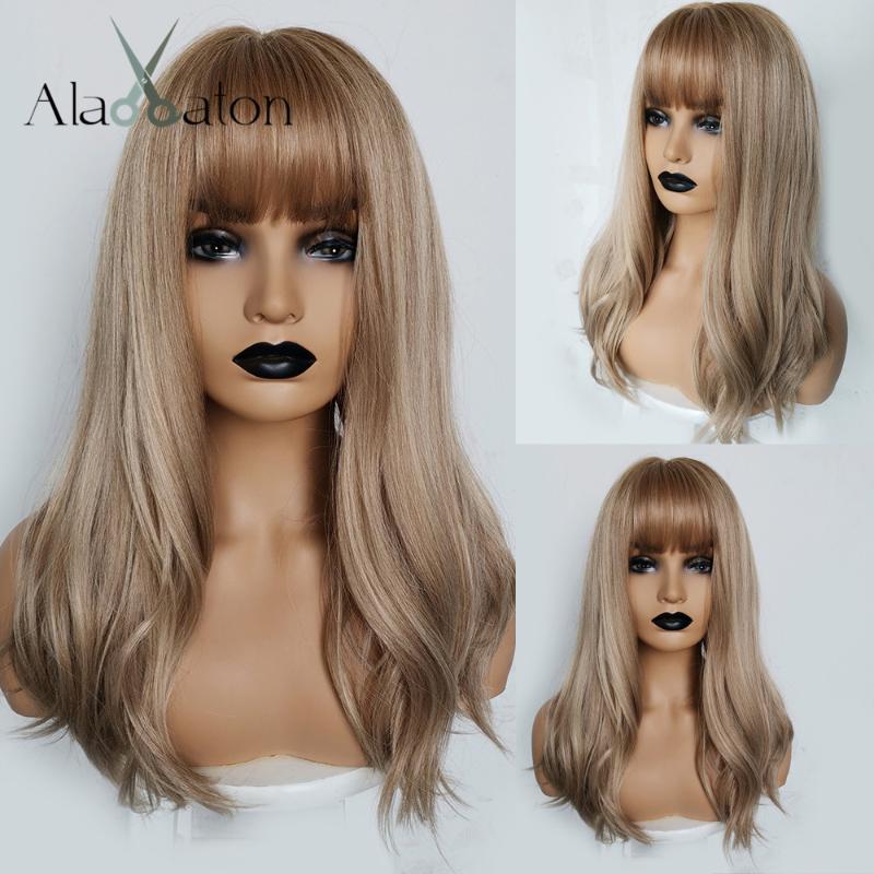ALAN EATON Long Wavy Wigs Women Brown Blonde Natural Hair Wigs Female Synthetic Wig with Bangs Heat Resistant Fiber Cosplay Hair, Lc167-1
ALAN EATON Long Wavy Wigs Women Brown Blonde Natural Hair Wigs Female Synthetic Wig with Bangs Heat Resistant Fiber Cosplay Hair, Lc167-1