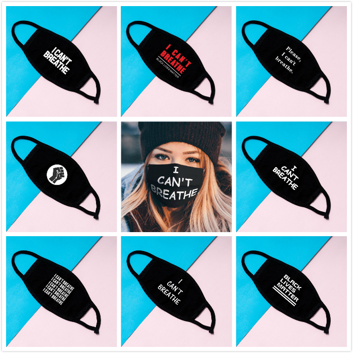 In Stock I Cant Breathe Face Masks Washable Cotton Masks Black Lives Matter Masks Fashion Designer Mask for Adults Free Shipping
In Stock I Cant Breathe Face Masks Washable Cotton Masks Black Lives Matter Masks Fashion Designer Mask for Adults Free Shipping