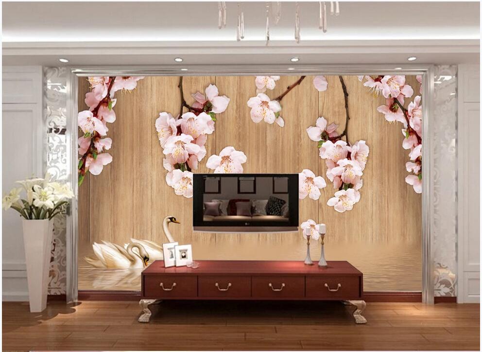 3d room wallpaper custom photo mural Wooden peach blossoms by the idyllic retro swan lake 3d Landscape mural wallpaper, Non-woven fabric
3d room wallpaper custom photo mural Wooden peach blossoms by the idyllic retro swan lake 3d Landscape mural wallpaper, Non-woven fabric