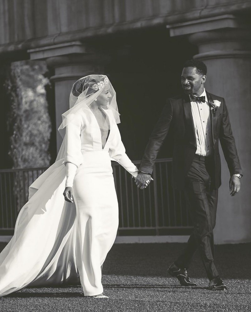 african long sleeve dresses with detachable train satin v neck boho robes de marie mermaid wedding gowns