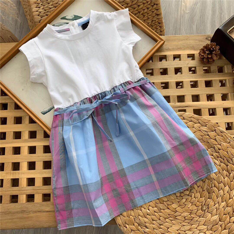 2020 Summer New Kids Dresses for Girls Cute Girl Princess Skirt Children's Clothing Cotton Plaid Dress O-neck Short Sleeve, Sky blue
2020 Summer New Kids Dresses for Girls Cute Girl Princess Skirt Children's Clothing Cotton Plaid Dress O-neck Short Sleeve, Sky blue