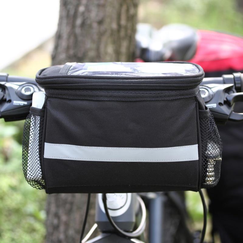 WaterprooF Road Bike Handlebar Bag Cycling Front Basket Pannier Frame Waterproof Bicycle Bags With Broader Reflective Strap1