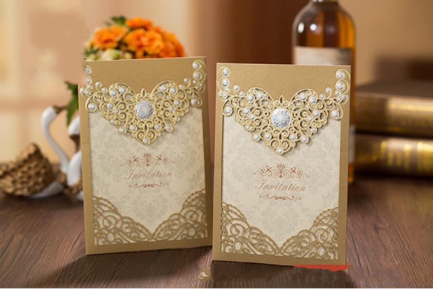 Customize Gold Laser Cut Wedding Party Invitation Card, Personalized Engagement Invitations,100PCS, Express Shipping
Customize Gold Laser Cut Wedding Party Invitation Card, Personalized Engagement Invitations,100PCS, Express Shipping