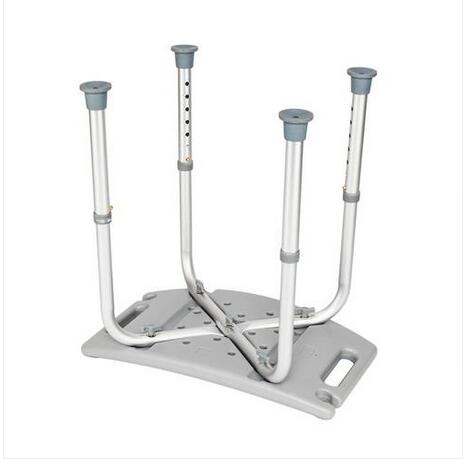 Fashion Wholesales HOT Sales 2021 Aluminium Alloy Elderly Bath Chair without Back of a Chair Gray