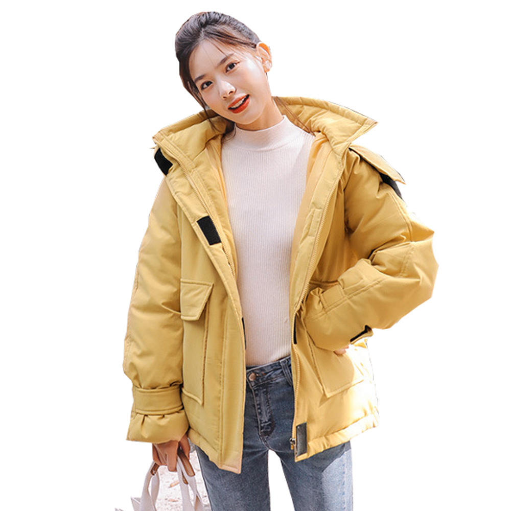 Hooded Winter Jacket Women thickening hooded down clothes collars loose downjacket coat female parka winter 1906, Beige
Hooded Winter Jacket Women thickening hooded down clothes collars loose downjacket coat female parka winter 1906, Beige