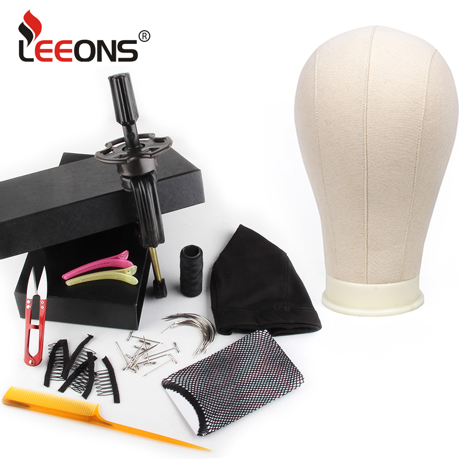 leeons Wig Making Kit Mannequin Head Canvas Block Head Wig Holder 11Pcs Making Tools Dome Cap Hair Comb Brush Hair Net Pins
leeons Wig Making Kit Mannequin Head Canvas Block Head Wig Holder 11Pcs Making Tools Dome Cap Hair Comb Brush Hair Net Pins