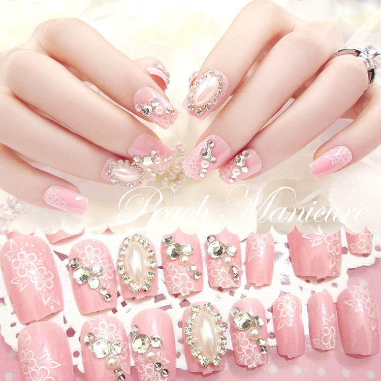 24pcs/set Press on Nails 3D Diamond Flowers Printing Artificial False Nails Design Fake Nail with Glue Nail Tip, C3
24pcs/set Press on Nails 3D Diamond Flowers Printing Artificial False Nails Design Fake Nail with Glue Nail Tip, C3