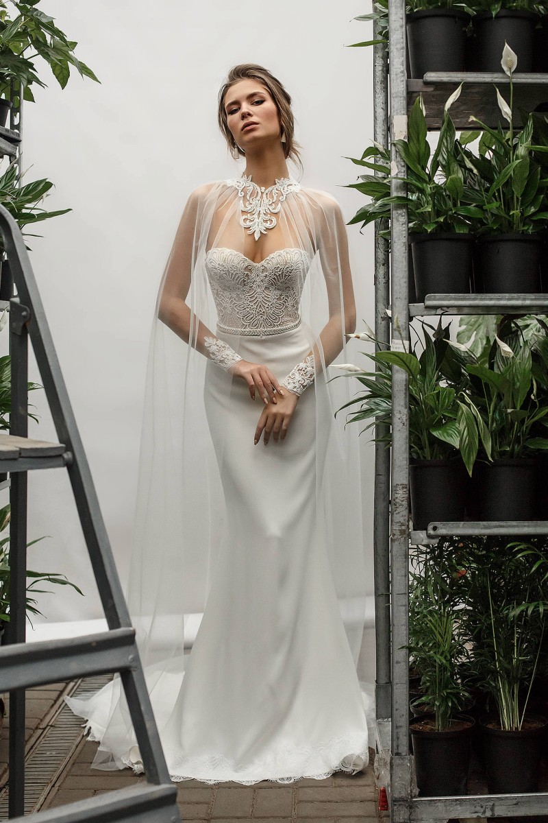 Berta 2019 Mermaid Wedding Dresses With Long Wraps Sweetheart Lace Satin Backless Bridal Gowns Plus Size Beach Bohemian robe de mariée