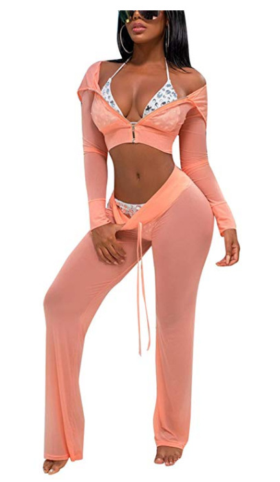 Women Sets Crop Tops High Waist Gradient Long Sleeve Hollow out Two Piece Set Sexy Fashion Tracksuit Beach Party Wear 2 Piece Set, Orange
Women Sets Crop Tops High Waist Gradient Long Sleeve Hollow out Two Piece Set Sexy Fashion Tracksuit Beach Party Wear 2 Piece Set, Orange