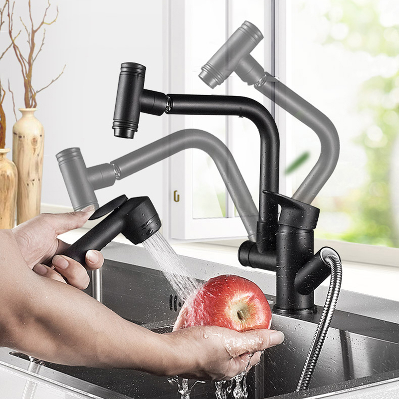 Brushed Nickel / Chrome Kitchen Faucet Single Handle Hole Vessel Sink Mixer Tap Hot Cold Tall Pull Out Sprayer Sink Mixer Tap
Brushed Nickel / Chrome Kitchen Faucet Single Handle Hole Vessel Sink Mixer Tap Hot Cold Tall Pull Out Sprayer Sink Mixer Tap