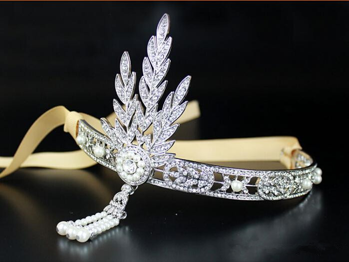vintage Original Edition Gatsby Headpiece Wedding Bridal Hair Accessories Bride Headband Tiaras Jewelry Free Shipping