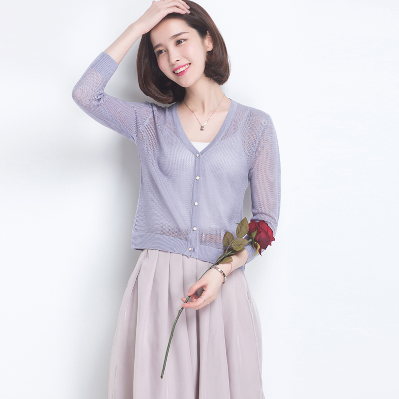 NEWSummer Hollow Out Beach Cool Cardigans Women Half Sleeve Sweater Knitted V-neck New Crochet Femme Casual Ladies Tops, Beige
NEWSummer Hollow Out Beach Cool Cardigans Women Half Sleeve Sweater Knitted V-neck New Crochet Femme Casual Ladies Tops, Beige