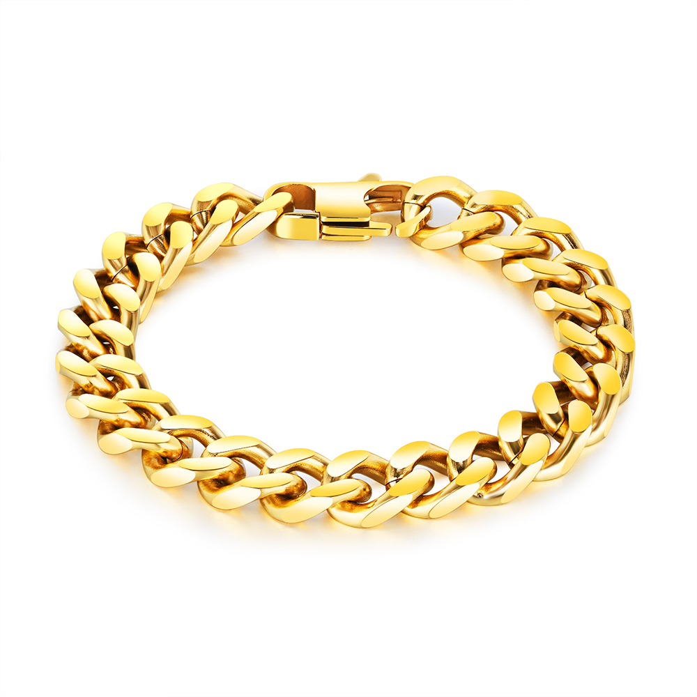 Men's Snake Bone Chain Bracelets Business Stainless Steel Titanium Steel Bangle Jewelry