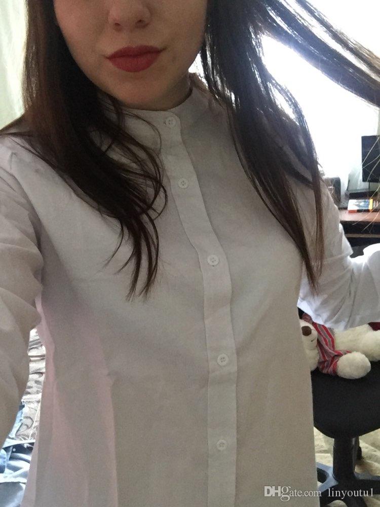 Long Sleeve White Blue Womens Oxford Shirts Plus Size 2020 New Casual Woman Office Blouse Female Wear High Quality Ladies Tops