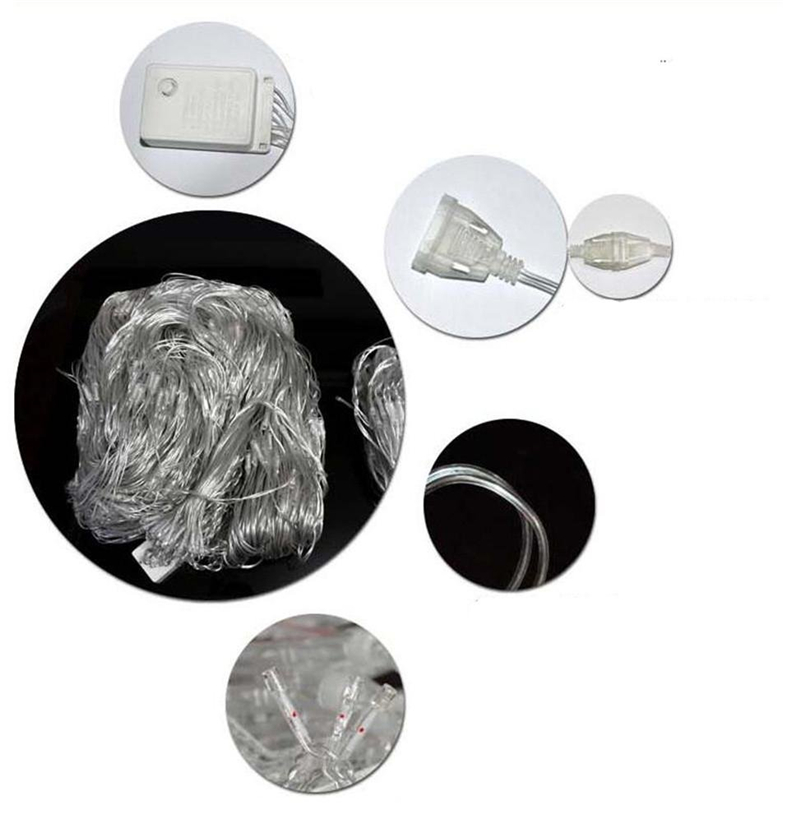 Led Net Lights 8 Modes 220V Wedding Decoration Christmas Fairy String Light New Year Multi Outdoor Garden holiday lighting