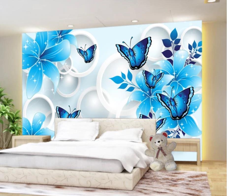 Blue lily butterfly 3D TV background wall mural 3d wallpaper 3d wall papers for tv backdrop, Same as photo
Blue lily butterfly 3D TV background wall mural 3d wallpaper 3d wall papers for tv backdrop, Same as photo