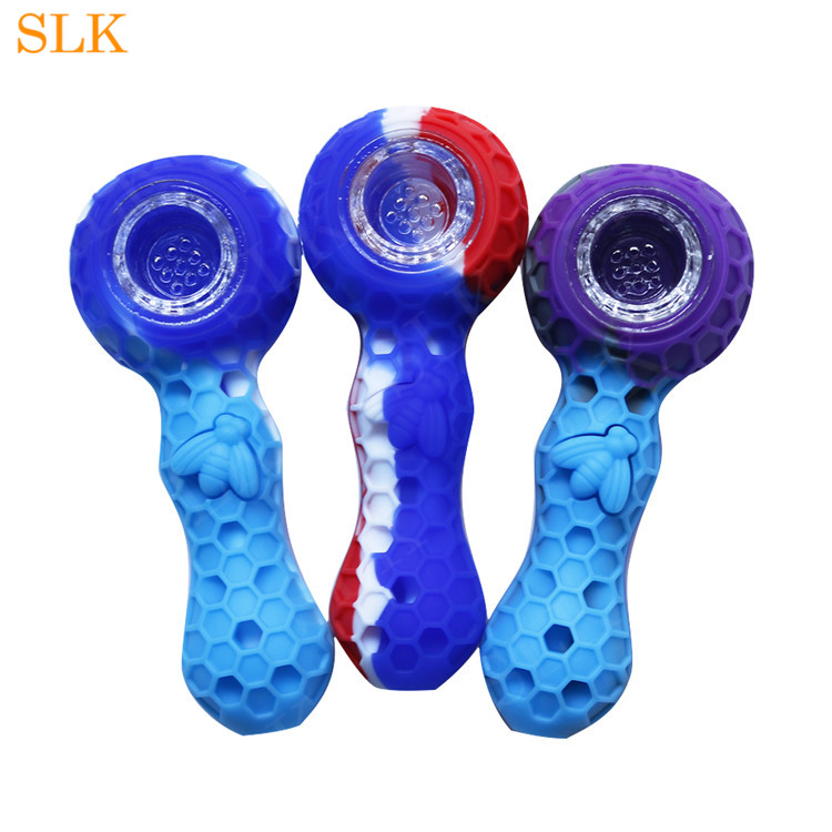 Beautiful Silicone Glass Bowl Pipes bee honeycomb Smoking Silicone Spoon Pipes For Smoking Pipes Bongs Tobacco For Glass Pipe Free Shipping
Beautiful Silicone Glass Bowl Pipes bee honeycomb Smoking Silicone Spoon Pipes For Smoking Pipes Bongs Tobacco For Glass Pipe Free Shipping