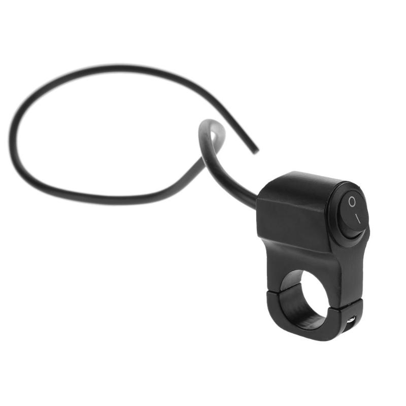 Metal Aluminum 2-Wire 7/8in Motorcycle Handlebar Headlight On/Off Switch LED Light Waterproof Motorcycle Accessory