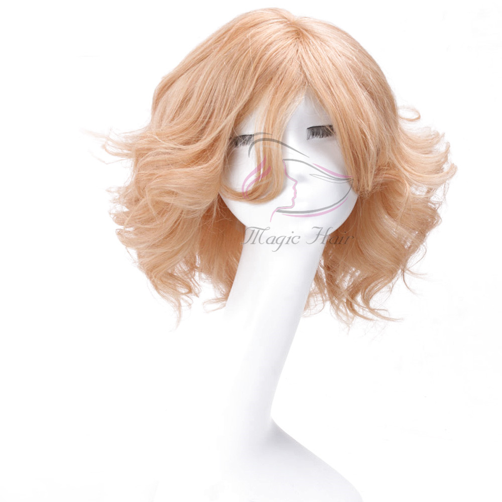 Full Lace Human Hair Wigs Brazilian Medium Blonde Color Wig Wavy Thick Glueless Lace Front Human Hair Wigs With Baby Hair