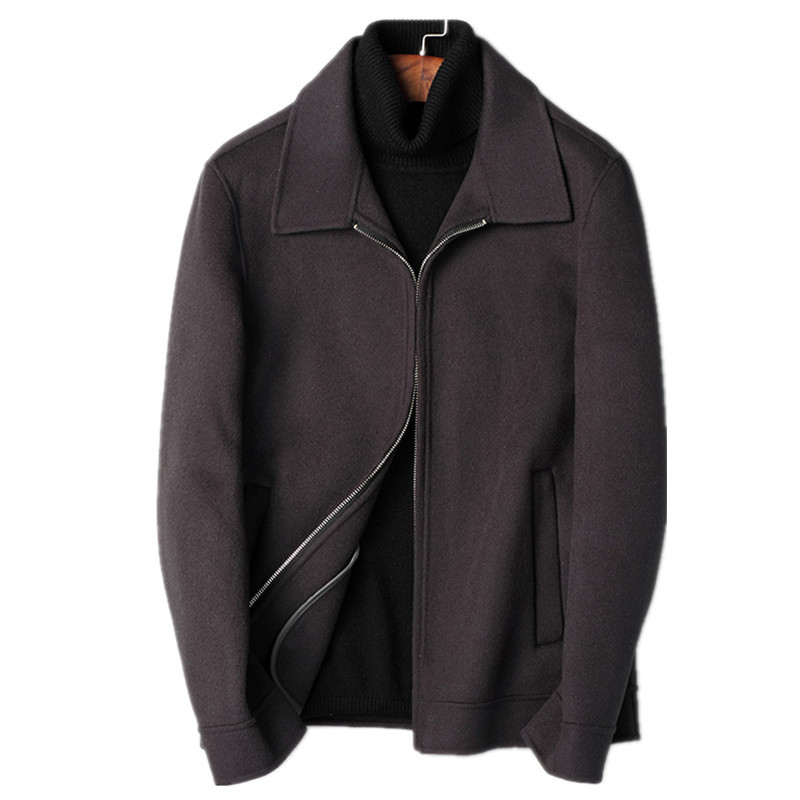 100% Wool Coat Autumn Winter Jacket Men Double-side Woolen Coats Streetwear Baseball Jackets Men's Coat JLK18JK00601 MY1831, Black
100% Wool Coat Autumn Winter Jacket Men Double-side Woolen Coats Streetwear Baseball Jackets Men's Coat JLK18JK00601 MY1831, Black