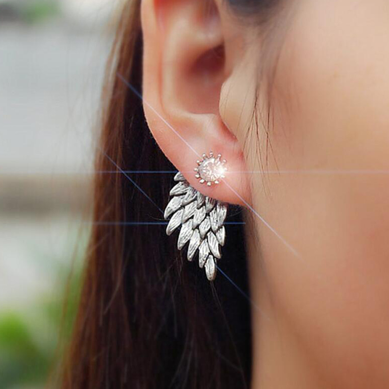 Angel Wing Earrings Alloy Geometric Ear Studs with Gem Pierced Jewelry For Women and Teen Girls
Angel Wing Earrings Alloy Geometric Ear Studs with Gem Pierced Jewelry For Women and Teen Girls