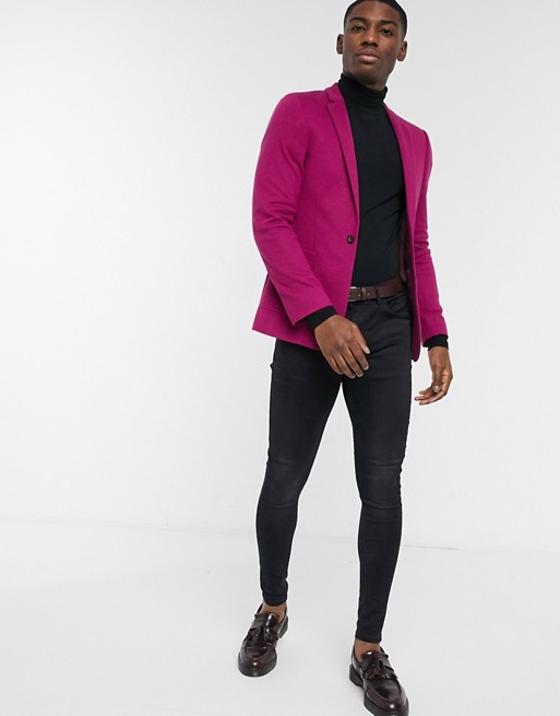 New Fashion Men's Suit Wedding Tuxedo Formal Slim Fit One Button Groom Prom Dinner Blazer Suits(Jacket+Pants)