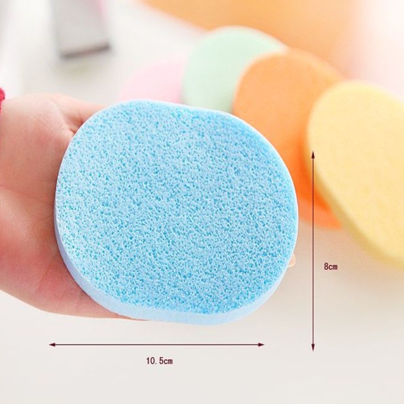 Random Color Soft Facial Puff Face Cleanse Washing Sponge Exfoliator Cleansing Sponge Puff Facial Cleanser brush