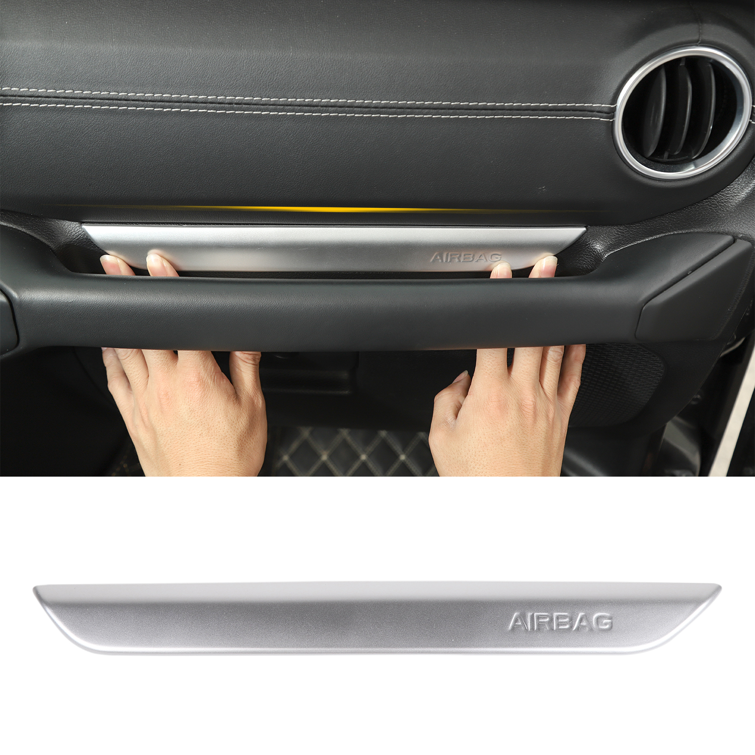Co-pilot Handle Trim Strip Decoration Silver For Jeep Wrangler JL 2018 Factory Outlet High Quatlity Auto Internal Accessories
Co-pilot Handle Trim Strip Decoration Silver For Jeep Wrangler JL 2018 Factory Outlet High Quatlity Auto Internal Accessories