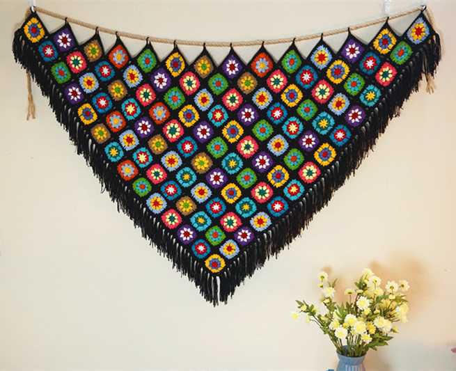 Handmade Crochet Homestay Boho Tassel Tapestry Wall Hanging Decoration Nordic Bohemian Room Tapestry Dorm Room Decoration
Handmade Crochet Homestay Boho Tassel Tapestry Wall Hanging Decoration Nordic Bohemian Room Tapestry Dorm Room Decoration