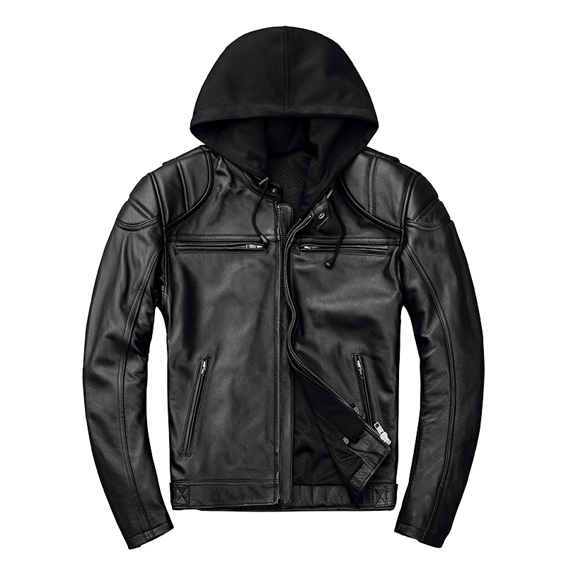 2020 Black Men Hood American Motorcycle Leather Jacket Plus Size XXXXL Genuine Cowhide Autumn Biker' Leather Coat FREE SHIPPING
2020 Black Men Hood American Motorcycle Leather Jacket Plus Size XXXXL Genuine Cowhide Autumn Biker' Leather Coat FREE SHIPPING