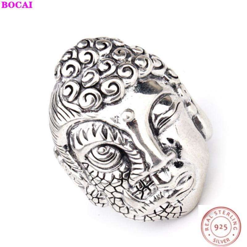 Cluster Rings BOCAI S925 Pure Silver Buddha's For Men 2021 Male Ring Creative Buddha And Devil's Good Evil Thai
Cluster Rings BOCAI S925 Pure Silver Buddha's For Men 2021 Male Ring Creative Buddha And Devil's Good Evil Thai