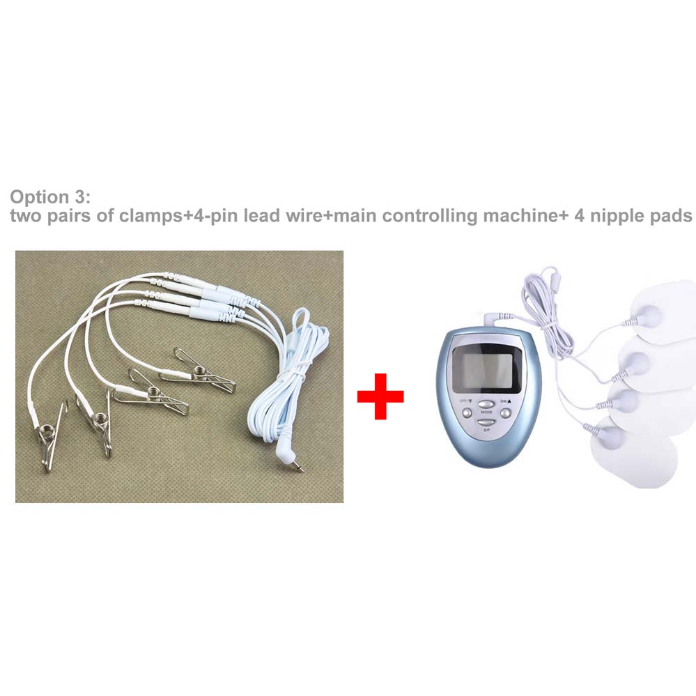 Electric Nipple Clamps New Design BDSM Gear Electrical Clitoris Clamps Lips Clamp Fetish Sex Play Game Toys Electrostim Breast Teaser