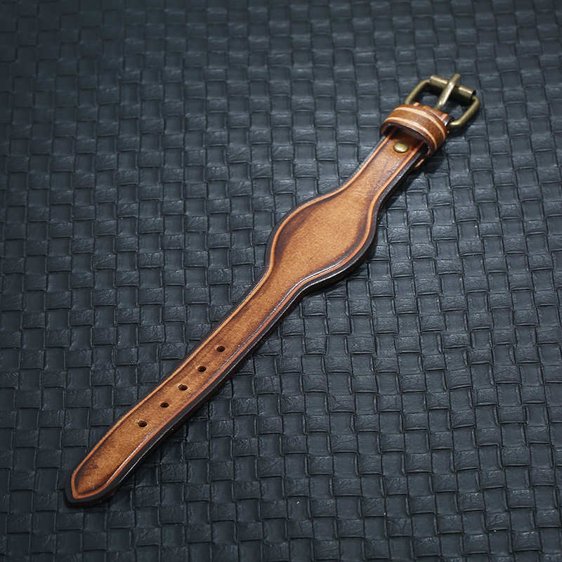 New Fashion Antique Brown Mens Real Leather Bangle Bracelets Pulseira Masculina Bracelet Bangles Pin Buckle Jewelry for Men Guys Wholesale Bijoux