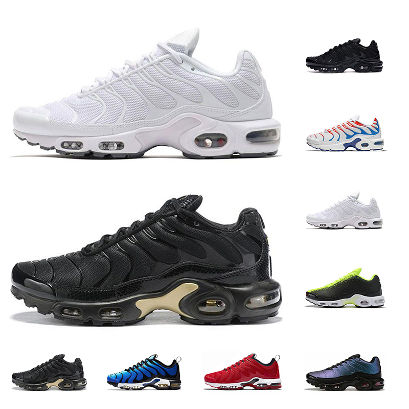 Breathable Running shoes Tn Plus 2020 men women triple Black white 3D Glasses Hyper Blue University RED sports sneakers Runner trianers
Breathable Running shoes Tn Plus 2020 men women triple Black white 3D Glasses Hyper Blue University RED sports sneakers Runner trianers