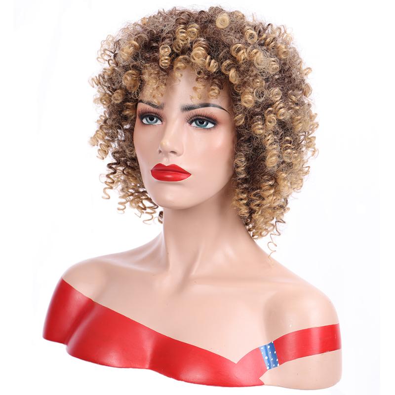 AILIADE Kinky Curly Blonde Synthetic Wigs With Bangs Bob Wig Heat Resistant Hair Wigs Fake Hair for African American woman, T1b/613
AILIADE Kinky Curly Blonde Synthetic Wigs With Bangs Bob Wig Heat Resistant Hair Wigs Fake Hair for African American woman, T1b/613