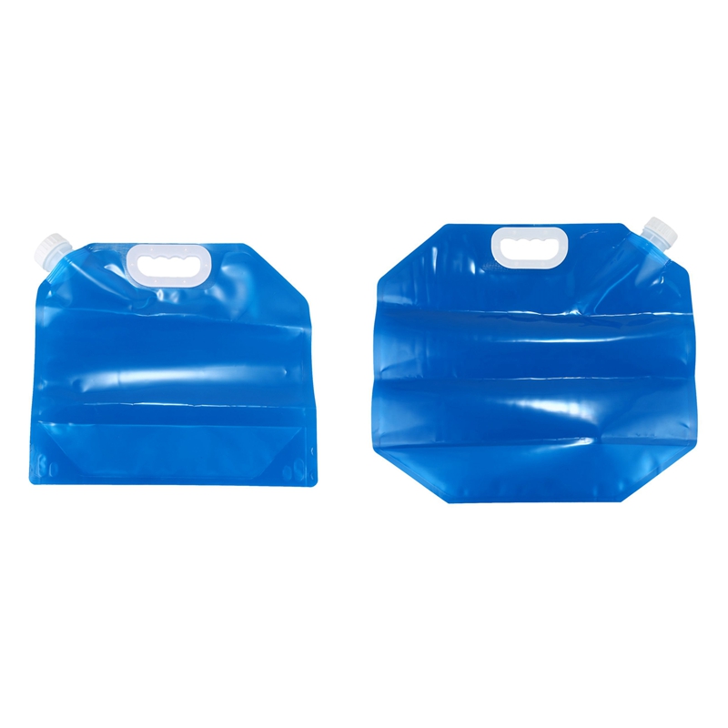 2Pcs Foldable Water Can 5 Liter/10 Liters Blue