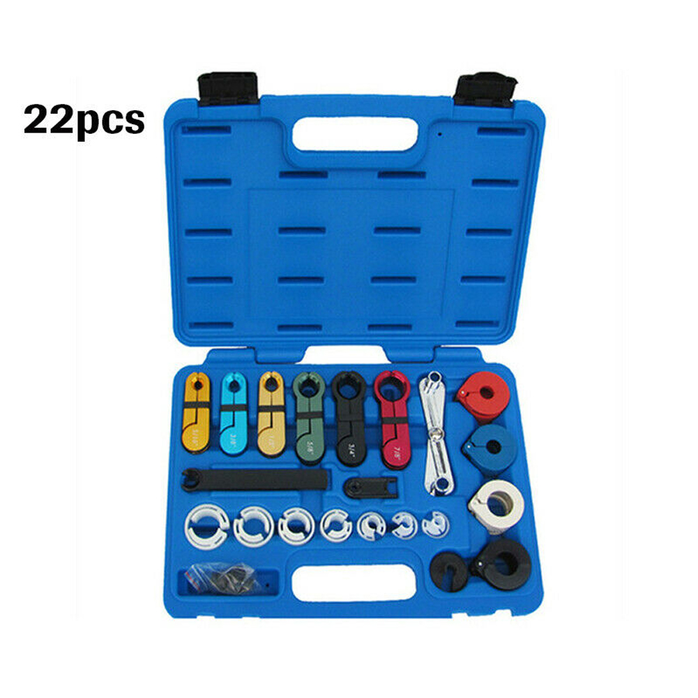 22pcs Car Durable Metal Universal With Case Air Condition Quick A/C Fuel Transmission Truck Disconnect Tool Set Parts
22pcs Car Durable Metal Universal With Case Air Condition Quick A/C Fuel Transmission Truck Disconnect Tool Set Parts