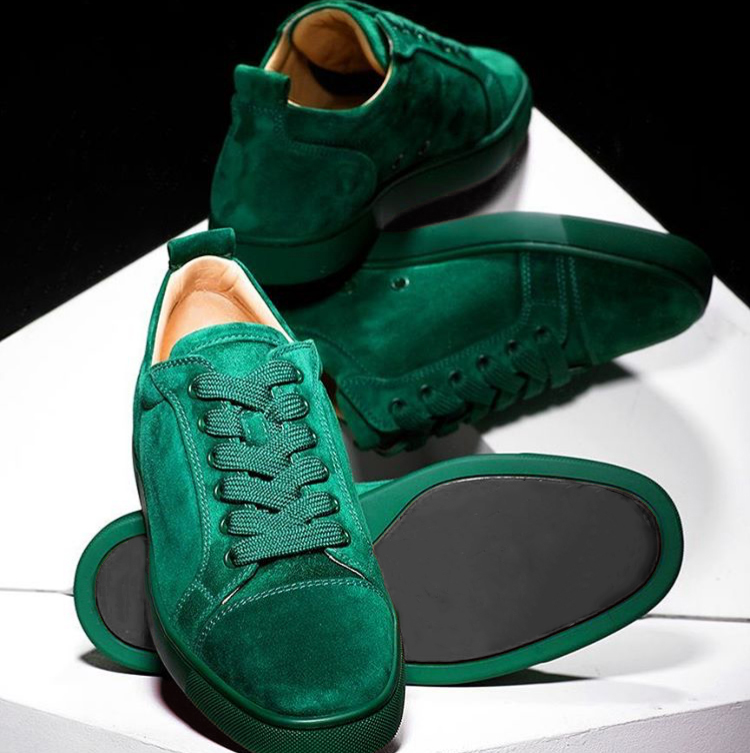 Designer shoes Studded Spikes Sneakers junior Red Bottom Low top Flat trainers Jungle Green mens Suede leather Party shoes US 5-12.5, Black
Designer shoes Studded Spikes Sneakers junior Red Bottom Low top Flat trainers Jungle Green mens Suede leather Party shoes US 5-12.5, Black