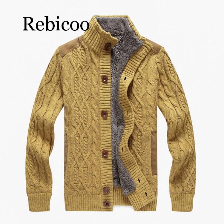 Rebicoo 2019 new single-breasted fleece cardigan sweater casual sweater men's warm thick collar, Gold
Rebicoo 2019 new single-breasted fleece cardigan sweater casual sweater men's warm thick collar, Gold