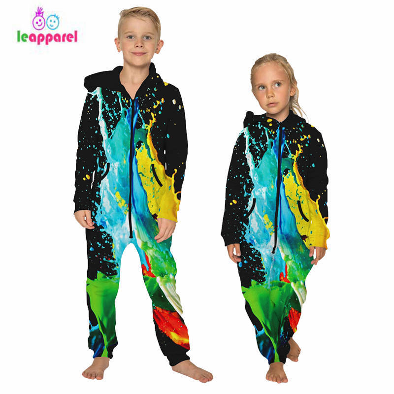 LEAPPAREL Children Autumn Winter Jumpsuit Zipper 3D Colorful Printing Kids Clothes Boys Girls Costume, Tj10020
LEAPPAREL Children Autumn Winter Jumpsuit Zipper 3D Colorful Printing Kids Clothes Boys Girls Costume, Tj10020