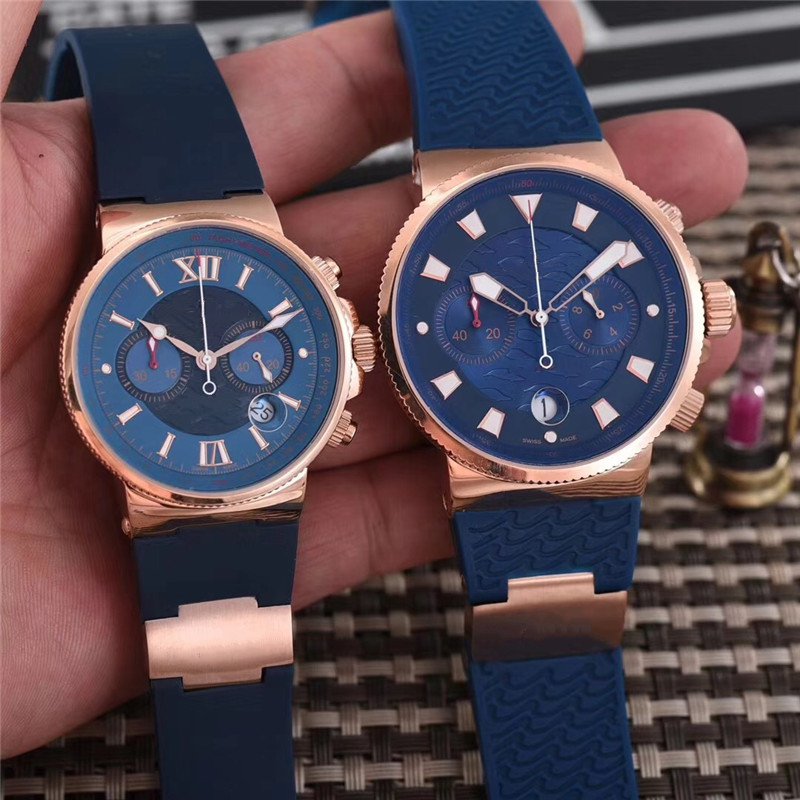 Hot sale Luxury watch for man Stainless Steel quartz movement stopwatch Mens chronograph wrist watch man Watches UN08