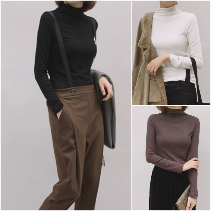 Turtleneck Basic Long Sleeve Women Shirts Blouse 2020 Spring Korean Trend Fashion Elastic Comfort Elegant Tops Woman Clothing, White
Turtleneck Basic Long Sleeve Women Shirts Blouse 2020 Spring Korean Trend Fashion Elastic Comfort Elegant Tops Woman Clothing, White