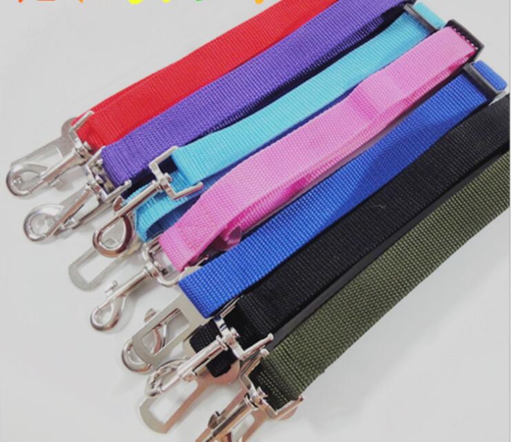 Pet Dog Cat Car Seat Belt Adjustable Harness Seatbelt Lead Leash for Small Medium Dogs Travel Clip Pet Supplies GB1168