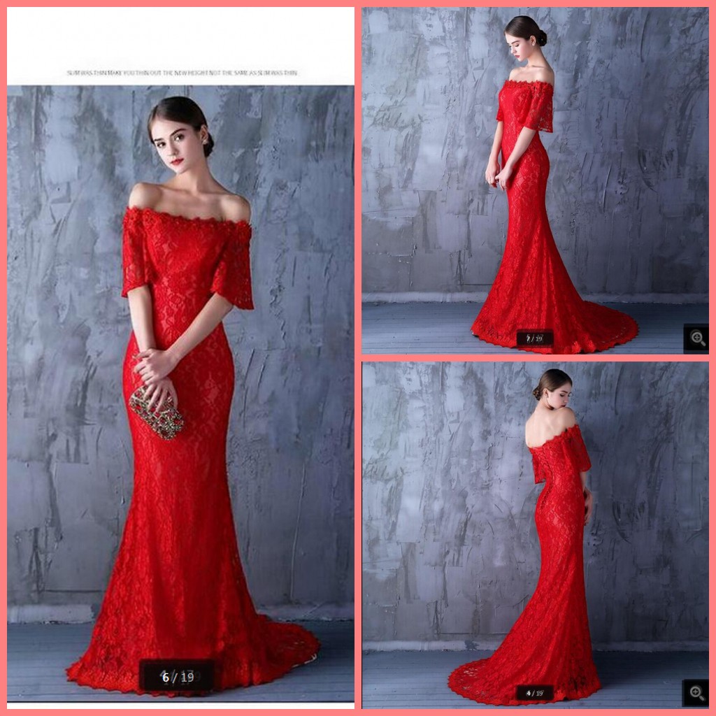 2019 free shipping red lace mermaid stylish wedding dress half sleeve modest muslim women beaded wedding gowns best selling, Ivory
2019 free shipping red lace mermaid stylish wedding dress half sleeve modest muslim women beaded wedding gowns best selling, Ivory