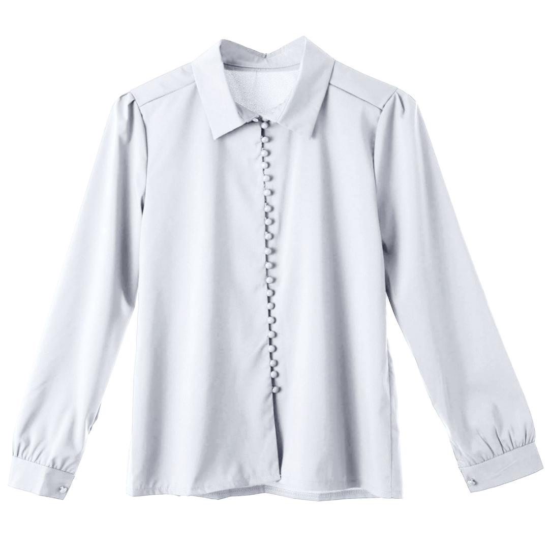 Sexy Women Summer Autumn Solid Long Sleeve Turn Down Collar Button Loose Casual T Shirt Tops Tee, White
Sexy Women Summer Autumn Solid Long Sleeve Turn Down Collar Button Loose Casual T Shirt Tops Tee, White