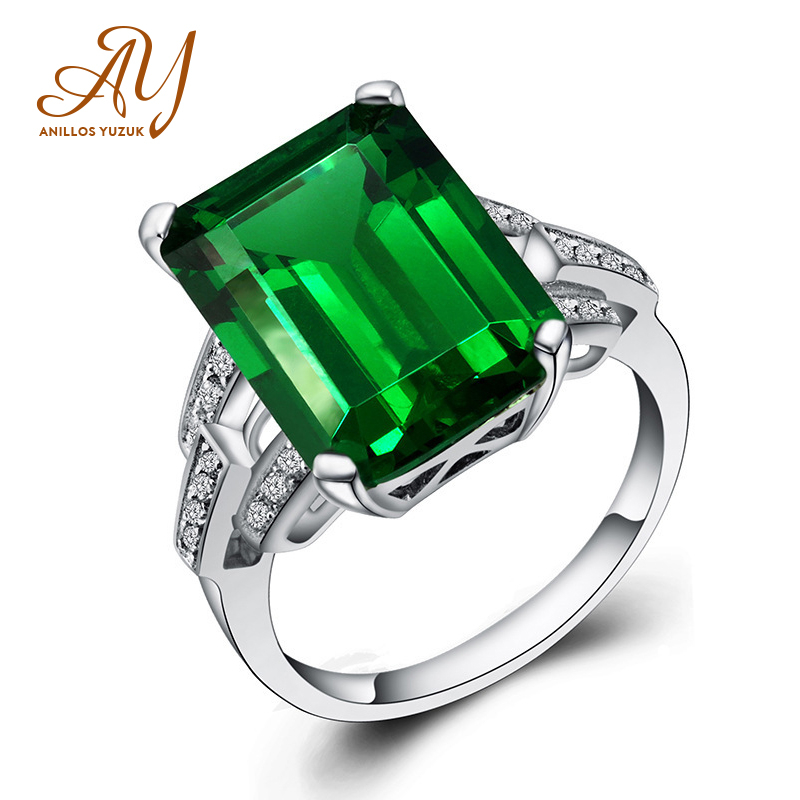 Anillos Yuzuk Silver 925 Jewelry Emerald Ring Green Gemstone Silver 925 Women Trendy Rings For Women Wedding Party Fine Jewelry
Anillos Yuzuk Silver 925 Jewelry Emerald Ring Green Gemstone Silver 925 Women Trendy Rings For Women Wedding Party Fine Jewelry